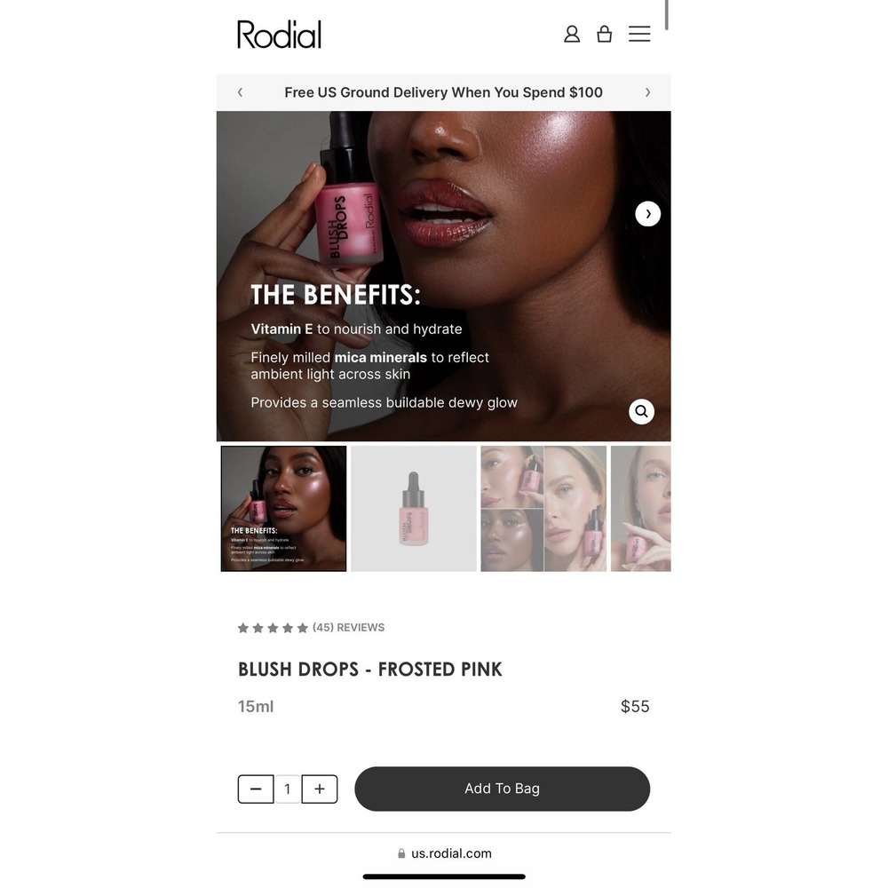 NWT RODIAL‎ BLUSH DROPS - Picture 8 of 8